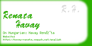 renata havay business card